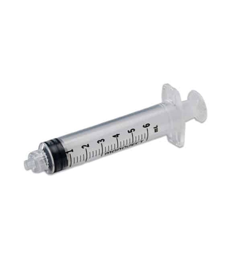 Monoject Luer Tip Syringe, 6CC