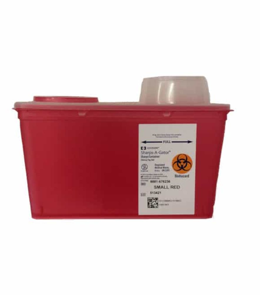 Monoject Sharps Small Container, Red