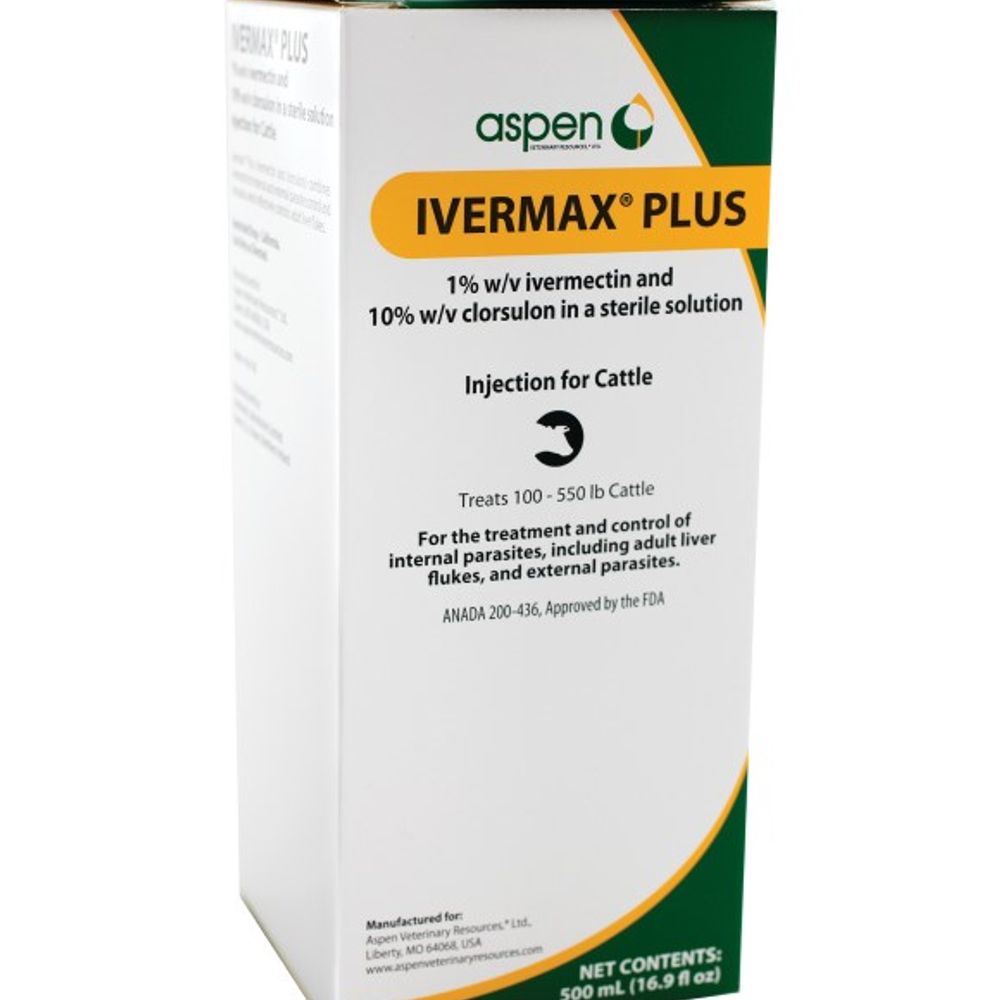 Aspen, IVERMAX Plus Injection, 500ml.