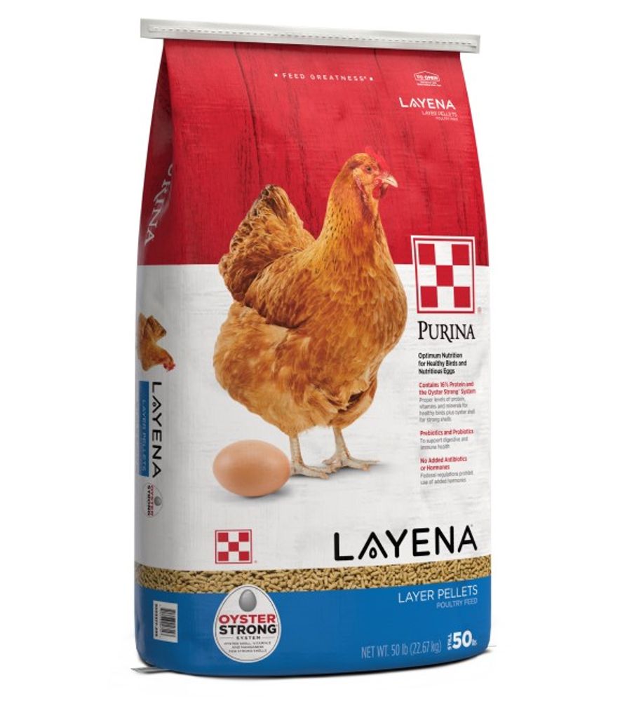 Purina, Layena Pellets Premium Poultry Feed, 50 lb