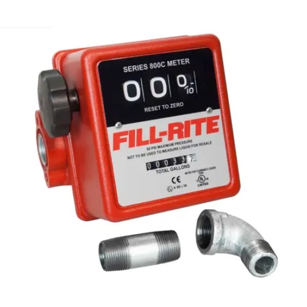 FILL-RITE, 5-20 GPM 3-Digit Mechanical Fuel Transfer Meter
