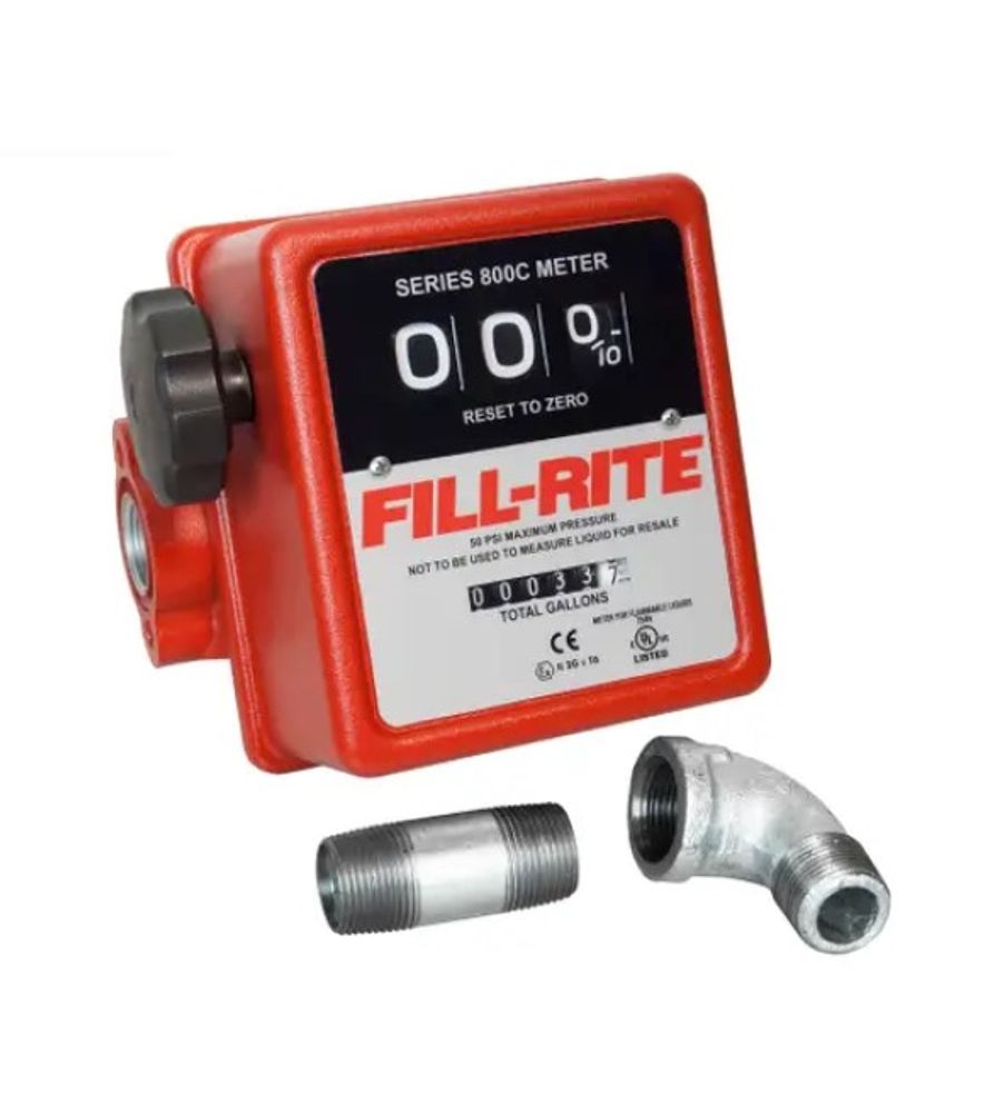 FILL-RITE, 5-20 GPM 3-Digit Mechanical Fuel Transfer Meter