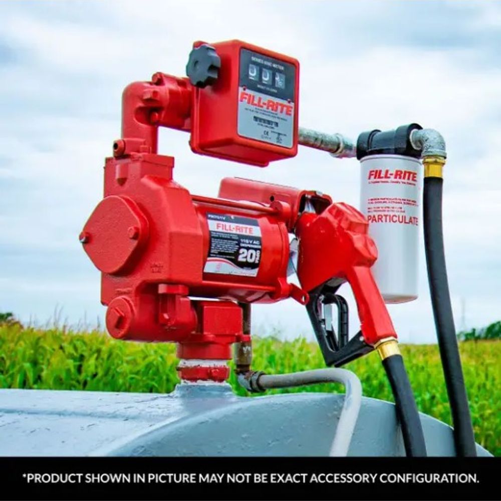 FILL-RITE, 5-20 GPM 3-Digit Mechanical Fuel Transfer Meter