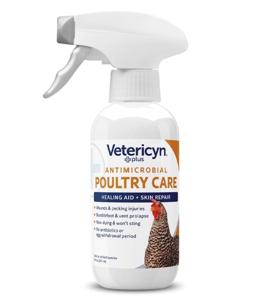 Vetericyn, Plus Antimicrobial Poultry Care Spray, 8 oz