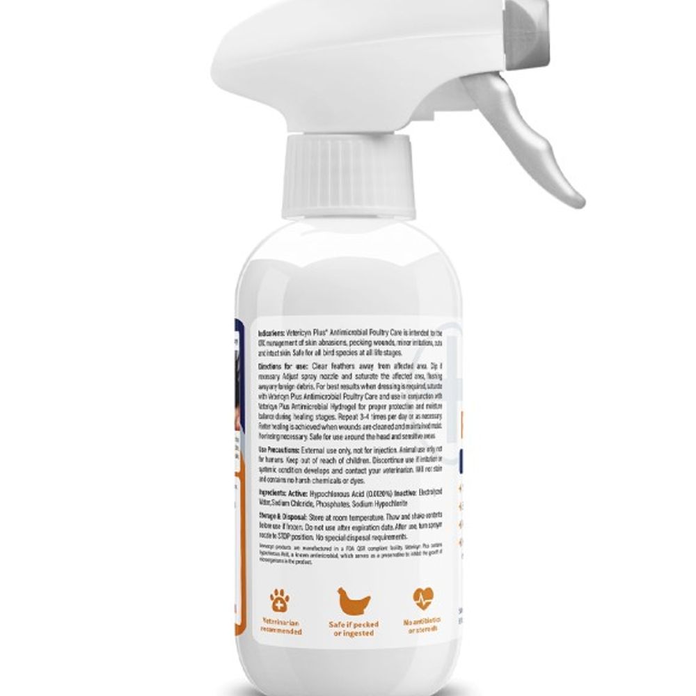 Vetericyn, Plus Antimicrobial Poultry Care Spray, 8 oz