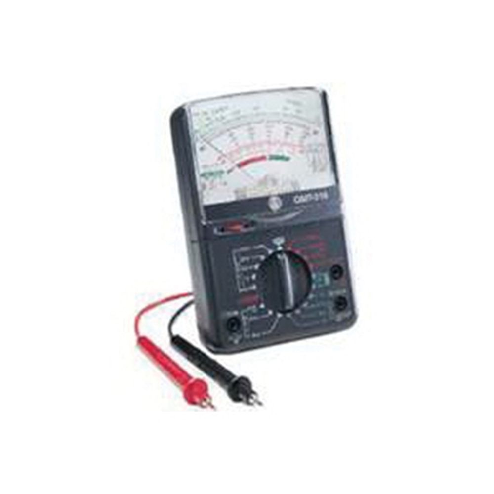 GB GMT-319 Analog Multimeter, AA Battery, Analog Display, Black