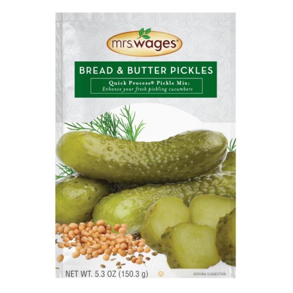 Mrs. Wages, Bread & Butter Pickles Quick Process Pickle Mix, 5.3 oz