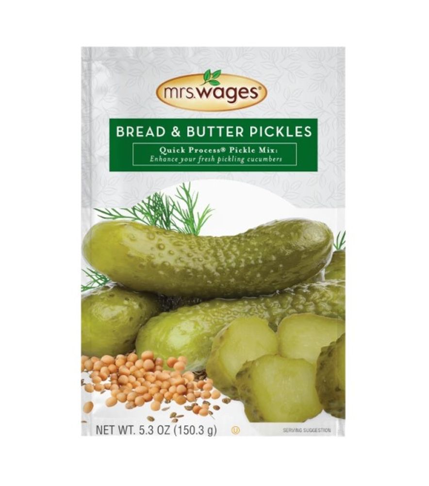 Mrs. Wages, Bread & Butter Pickles Quick Process Pickle Mix, 5.3 oz